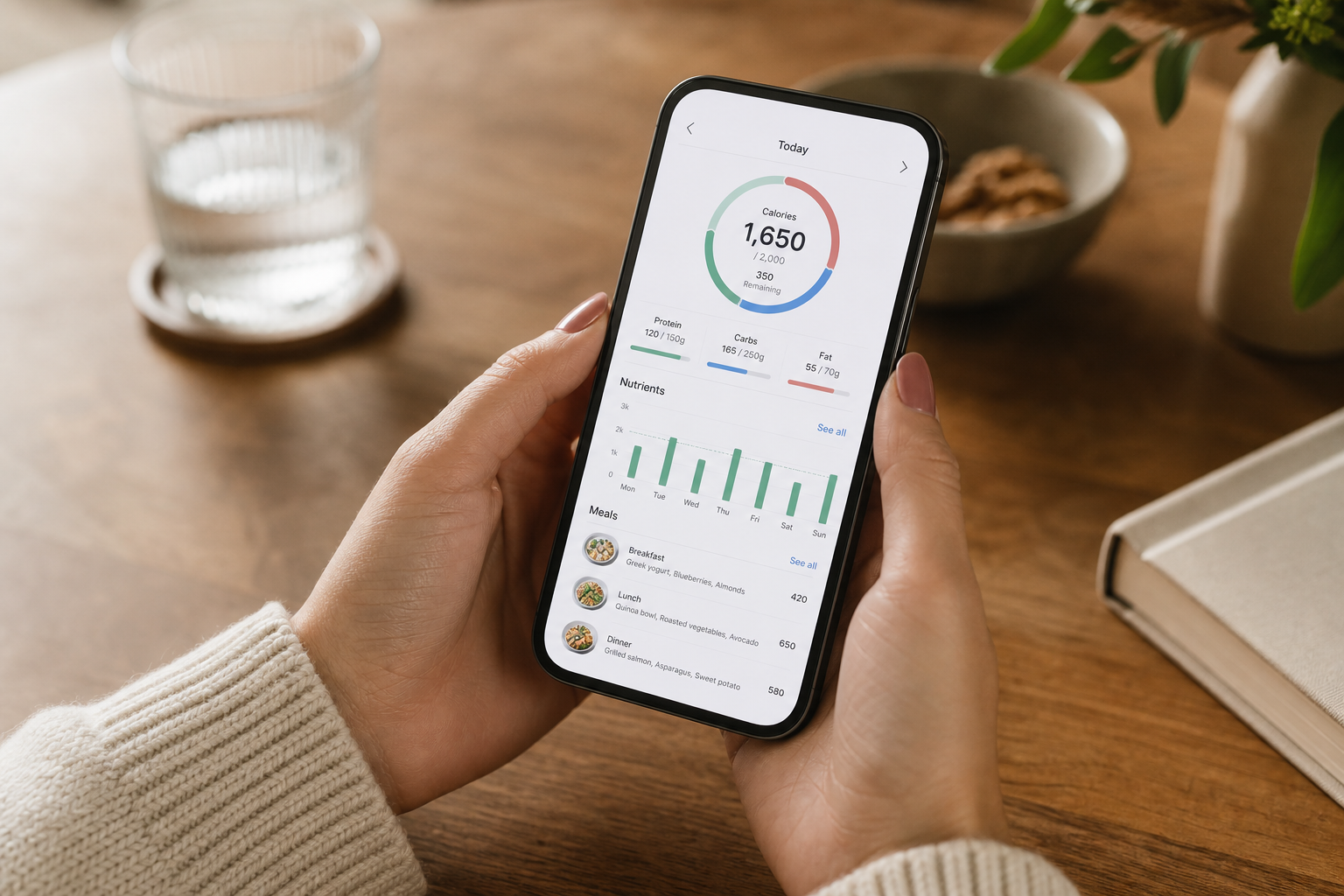 Tracker quotidien RoseMeal